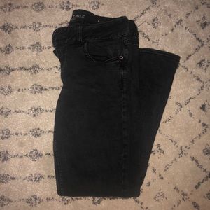 American Eagle Black artist flare jeans, size 12S
